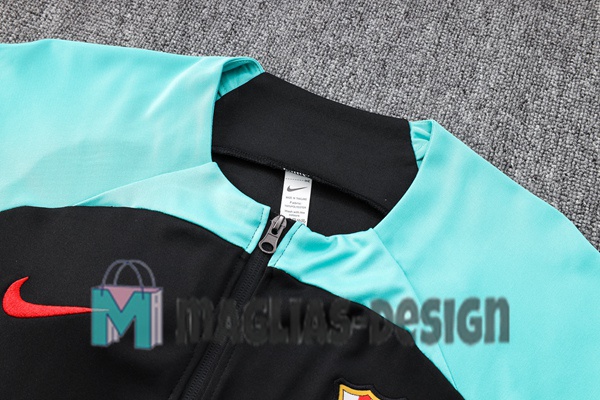 Tuta FC Barcelona Uomo Ufficiale Stagione 2024/2025 - Taglia L, Nera, Perfetta Per Allenamento E Tempo Libero